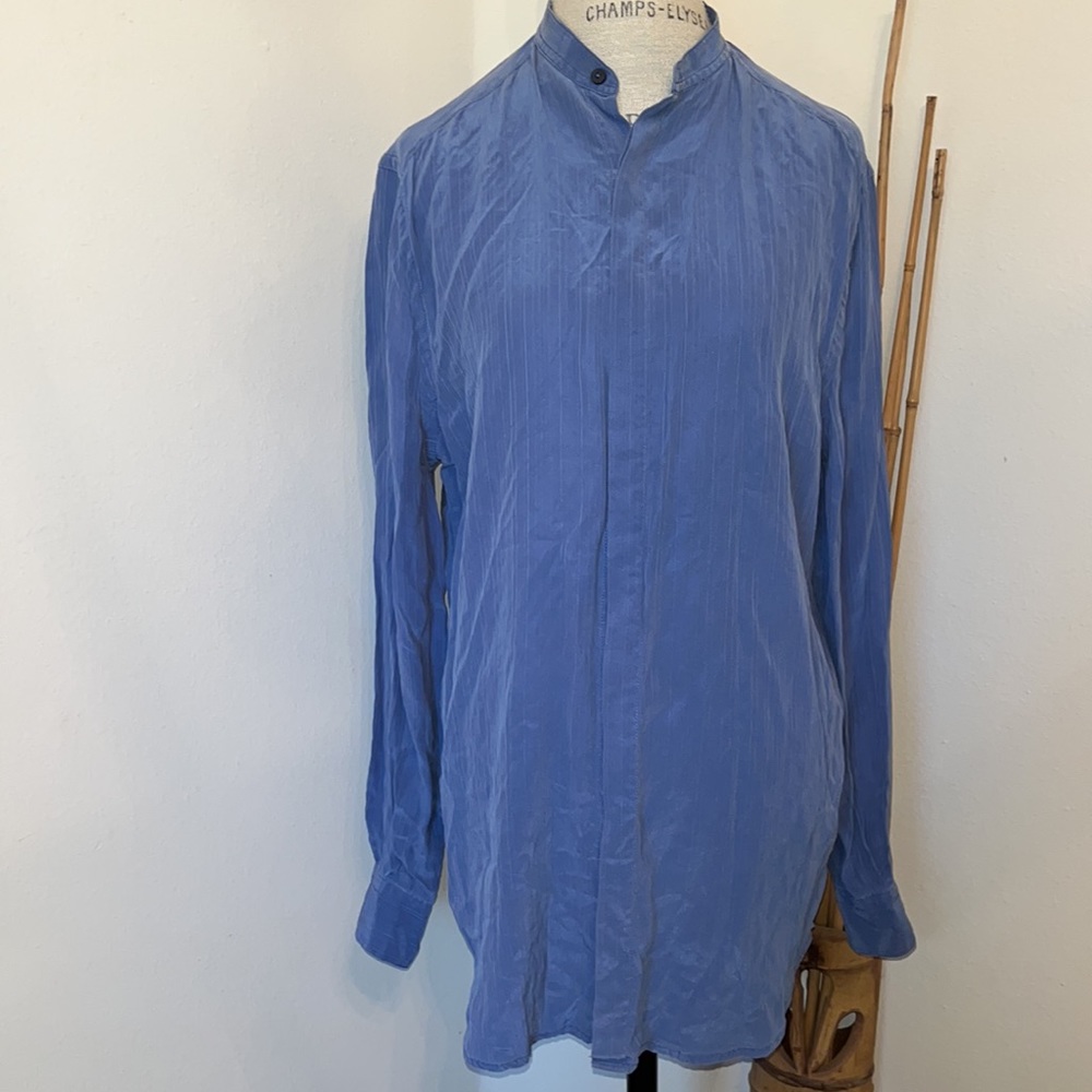 Murano Silk Blouse Size Medium Long Sleeve